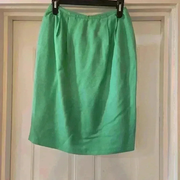 Jones New York Womens Lined Midi Skirt Clover Green size 6 - Picture 1 of 6